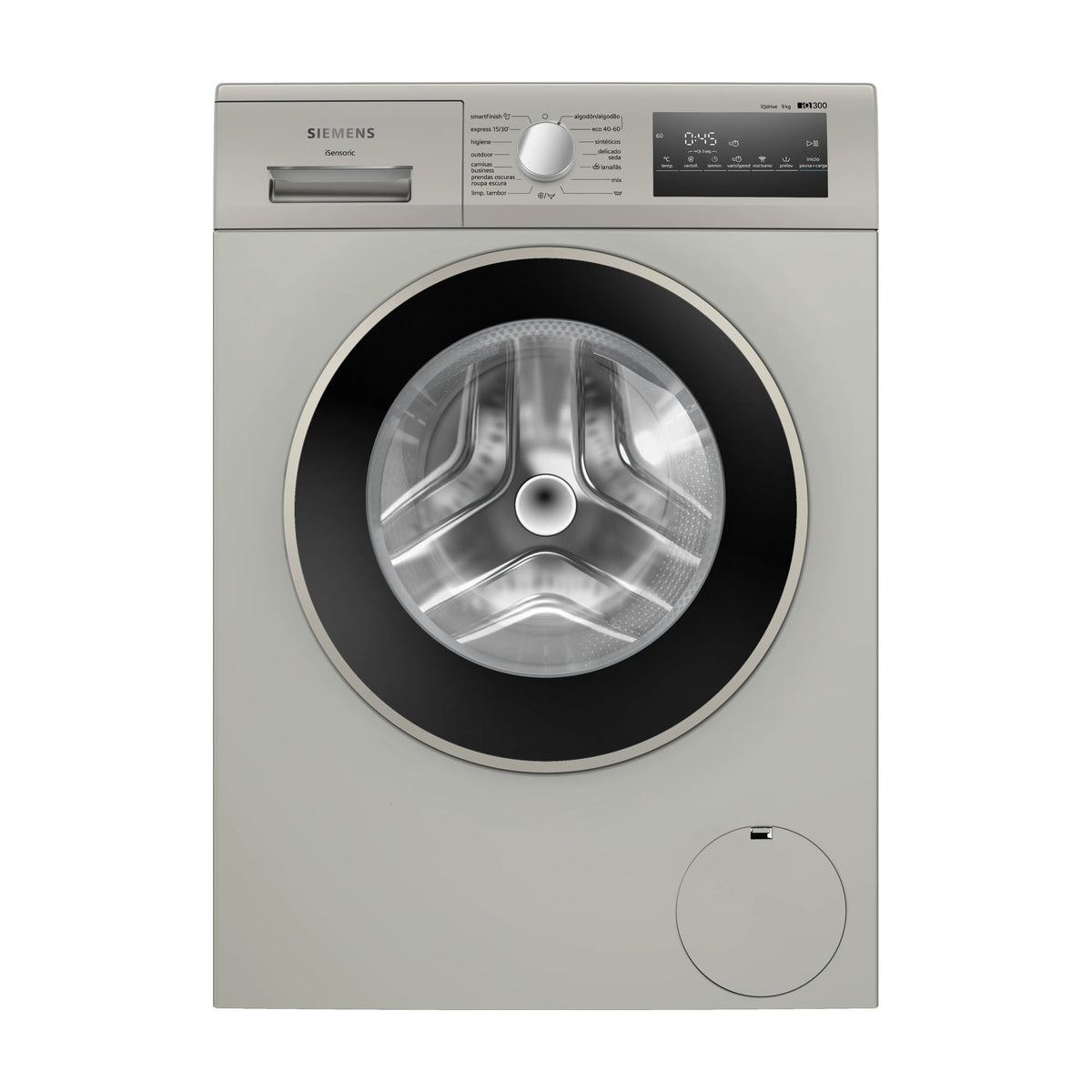 Lavadora de carga frontal Siemens WM14N20XEP, 9 kg y 1400 rpm
