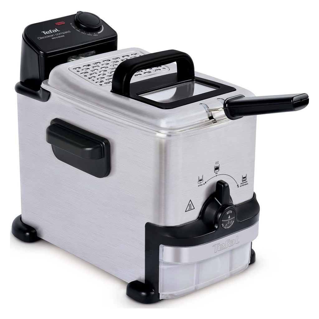Tefal Oleoclean Compact FR7016 stainless-steel deep fryer