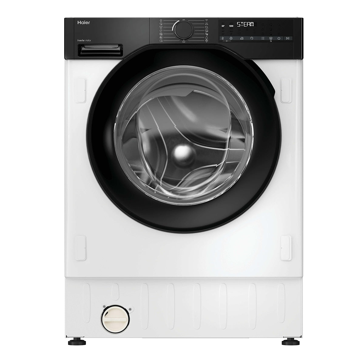 Lavadora Integrable Haier 9 kg/ 1.600 rpm, Opción Vapor - BHA6S69M6DB9J-S - Blanco