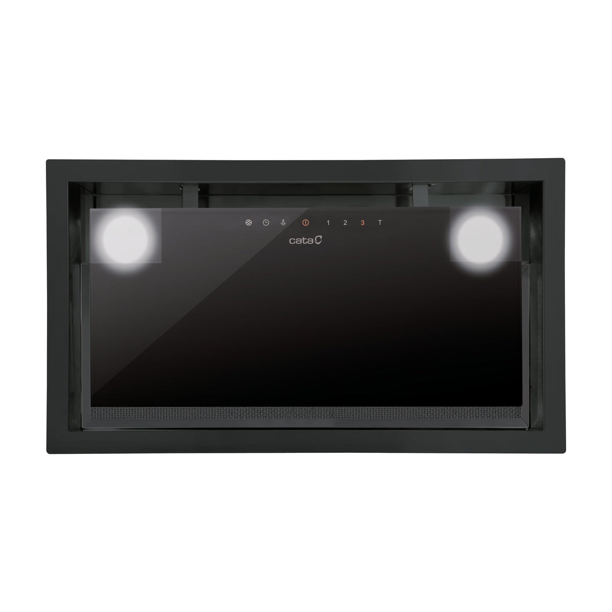 Grupo filtrante Cata GC Dual 45 BK, cristal negro y extracción turbo de 820 m³/h